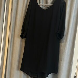Elegant Black Long Sleeve Dress